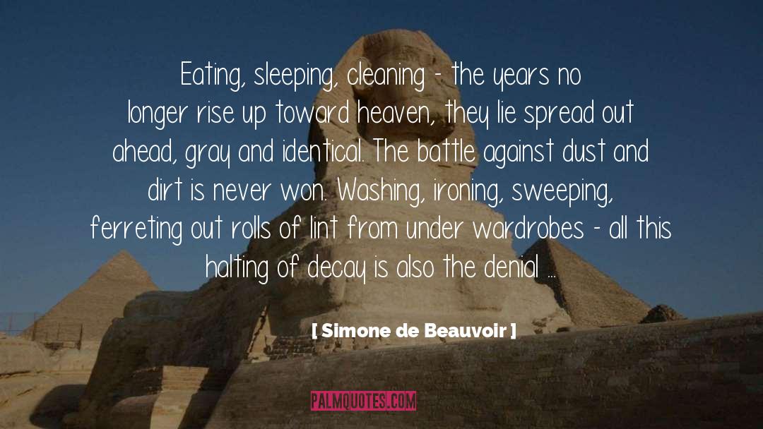 Ironing quotes by Simone De Beauvoir