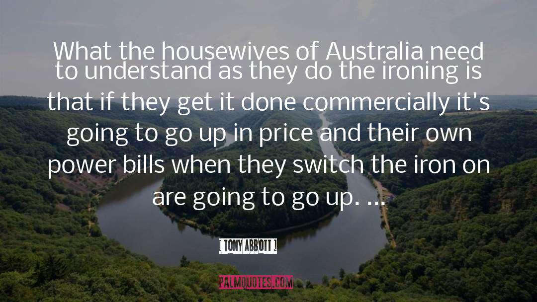 Ironing quotes by Tony Abbott