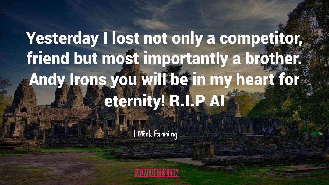 Irons quotes by Mick Fanning