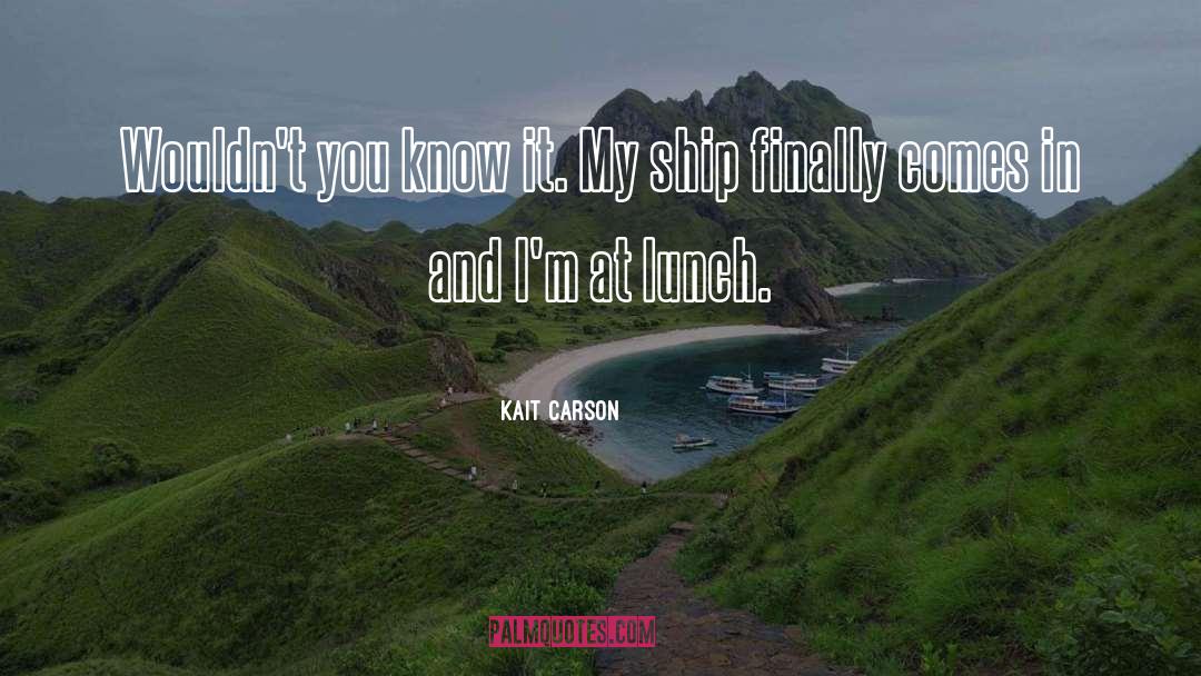 Irony Of Life quotes by Kait Carson