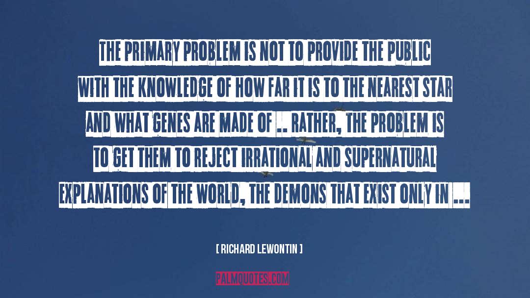 Irrational quotes by Richard Lewontin