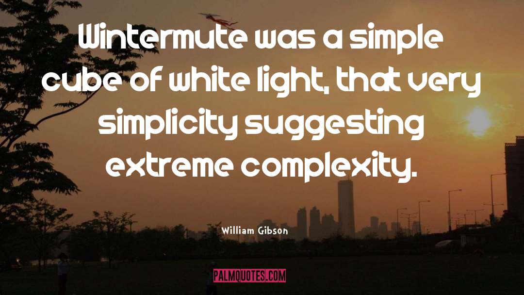 Irreducible Complexity quotes by William Gibson