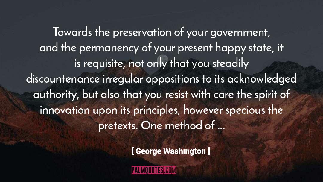 Irregular quotes by George Washington