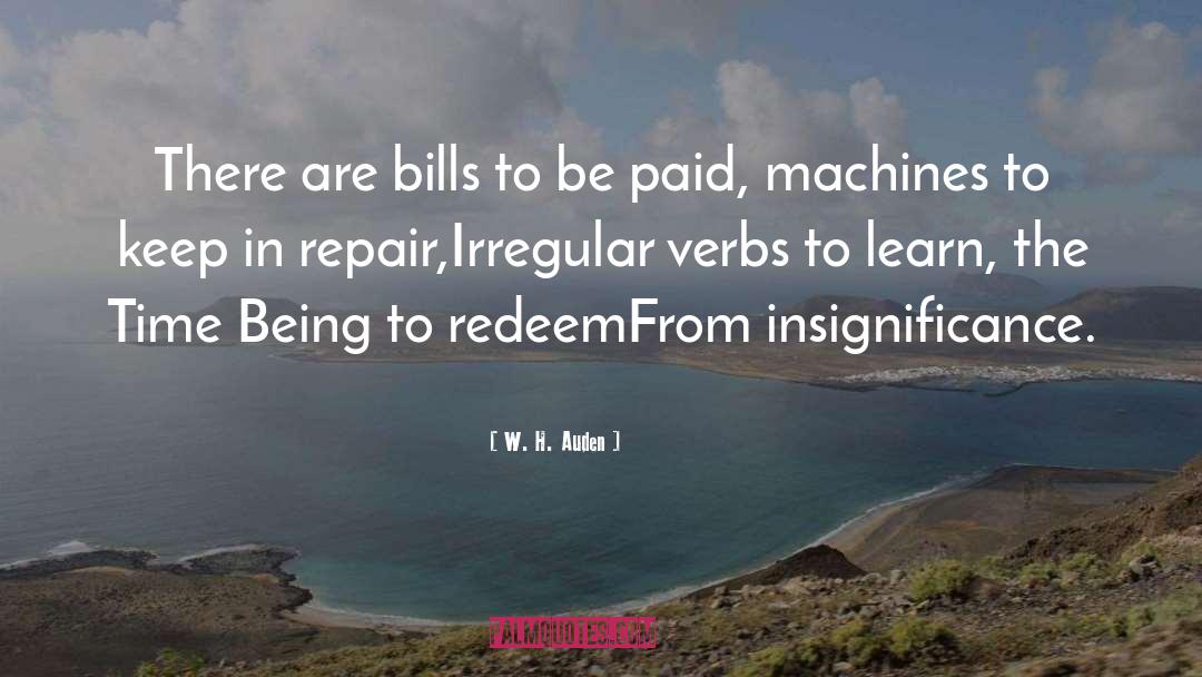 Irregular Verbs quotes by W. H. Auden