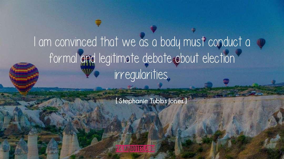 Irregularity quotes by Stephanie Tubbs Jones