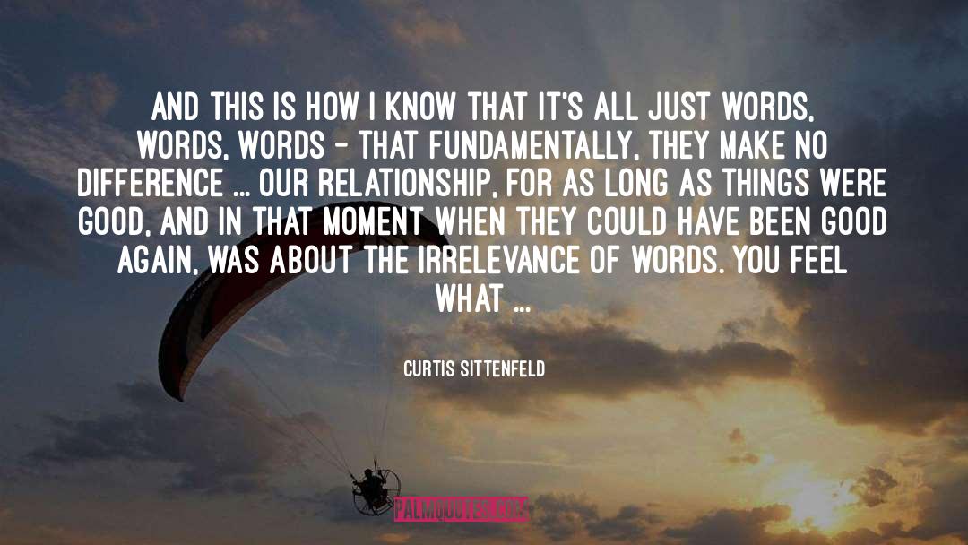 Irrelevance quotes by Curtis Sittenfeld