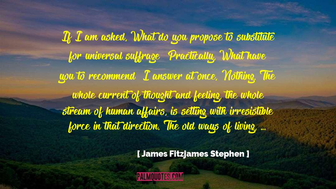 Irresistible Force quotes by James Fitzjames Stephen