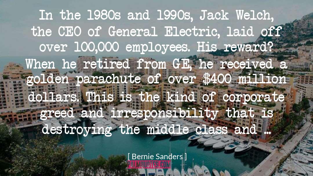 Irresponsibility quotes by Bernie Sanders