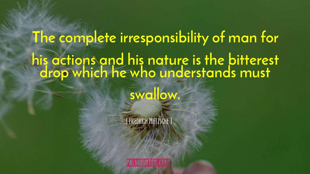 Irresponsibility quotes by Friedrich Nietzsche