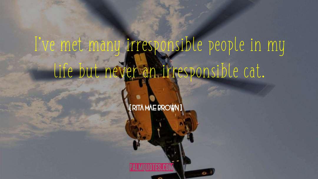 Irresponsible People quotes by Rita Mae Brown