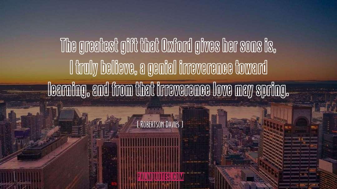 Irreverence quotes by Robertson Davies
