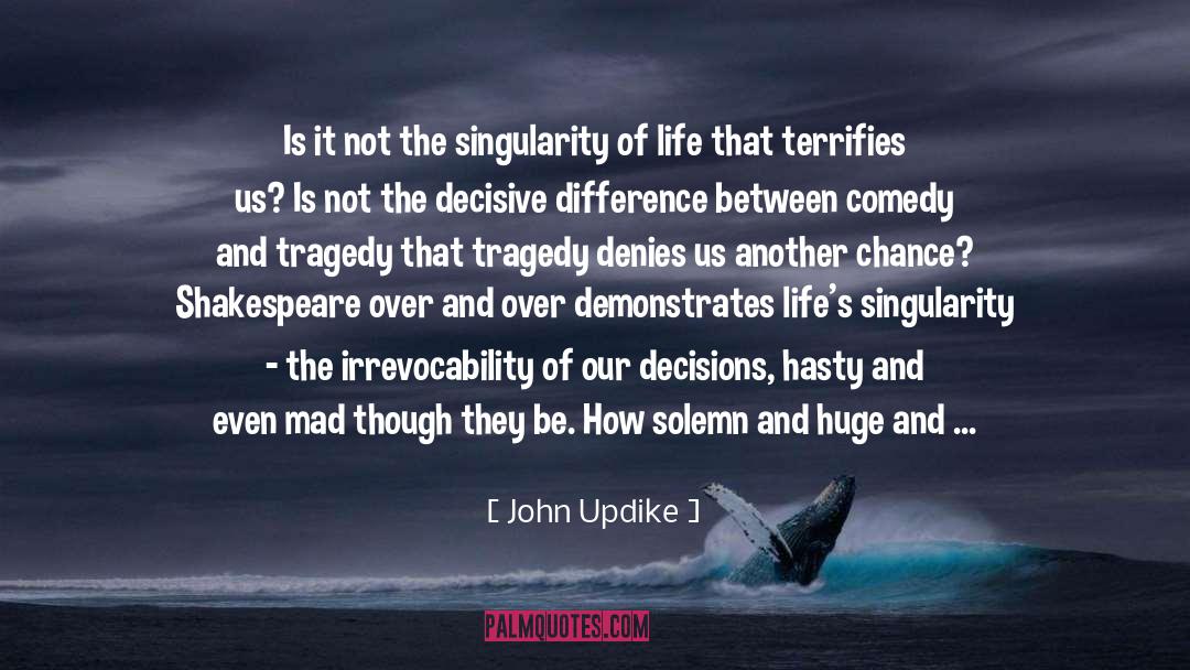 Irrevocability quotes by John Updike