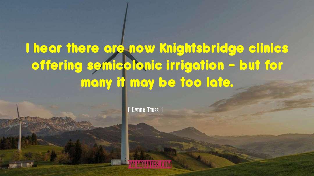 Irrigation quotes by Lynne Truss
