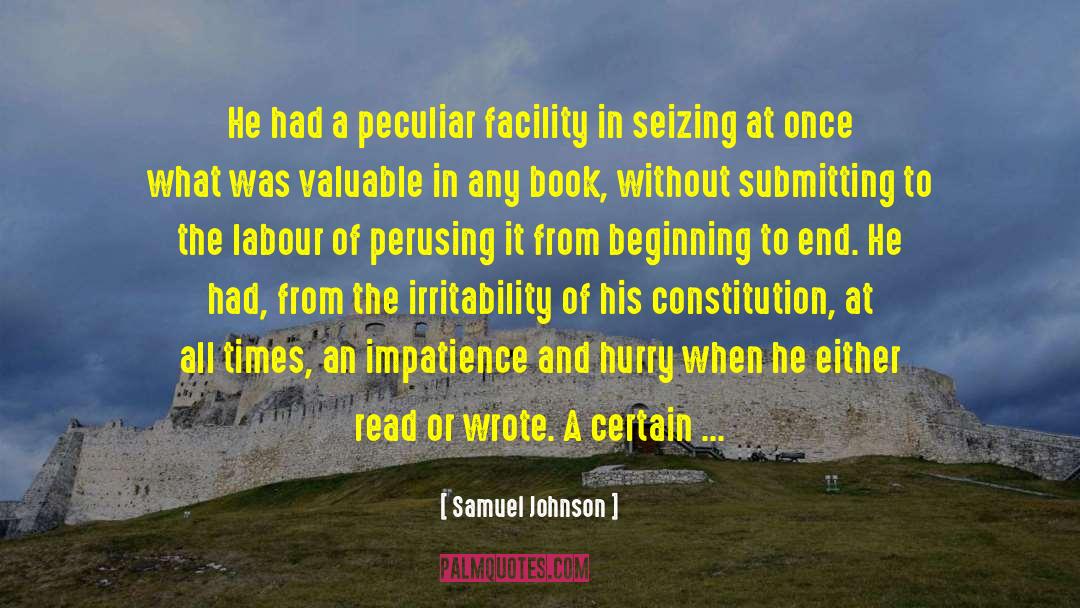 Irritability quotes by Samuel Johnson