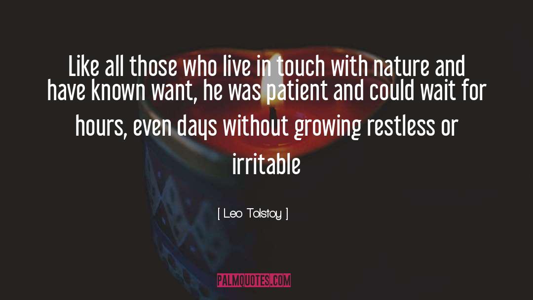 Irritable quotes by Leo Tolstoy