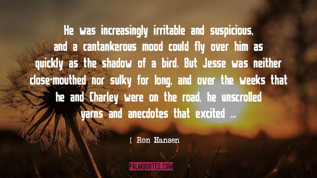 Irritable quotes by Ron Hansen