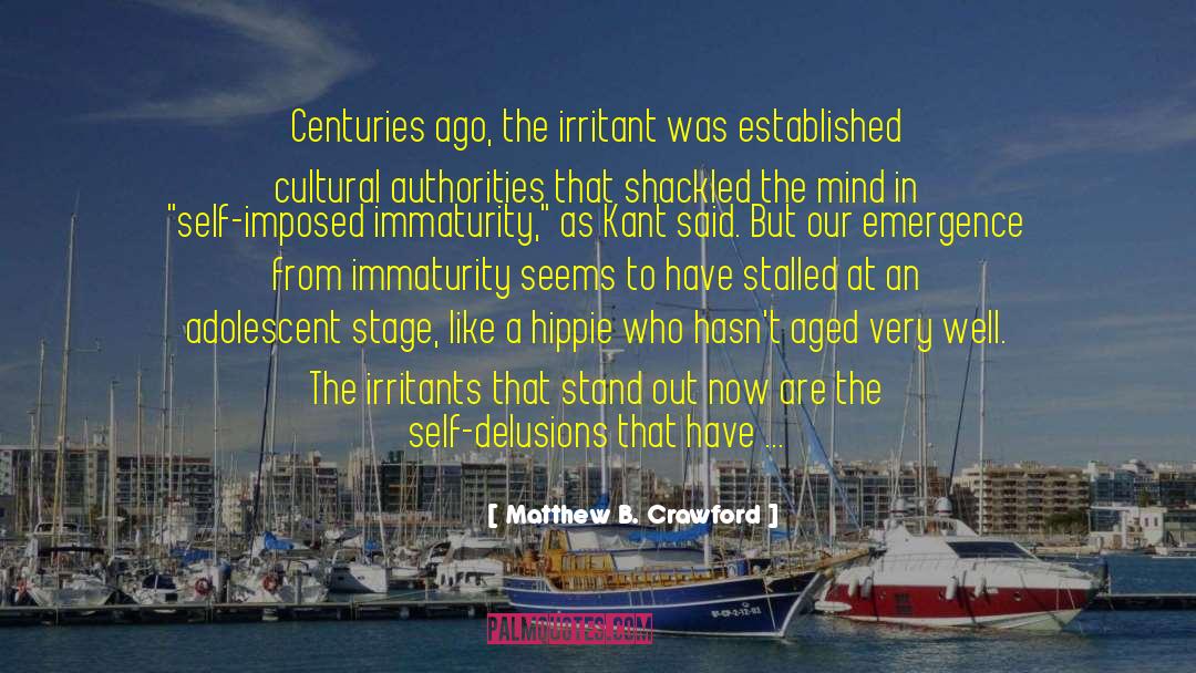 Irritant quotes by Matthew B. Crawford