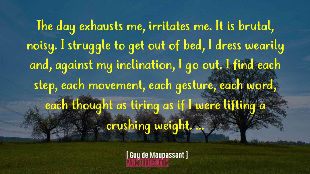 Irritates quotes by Guy De Maupassant