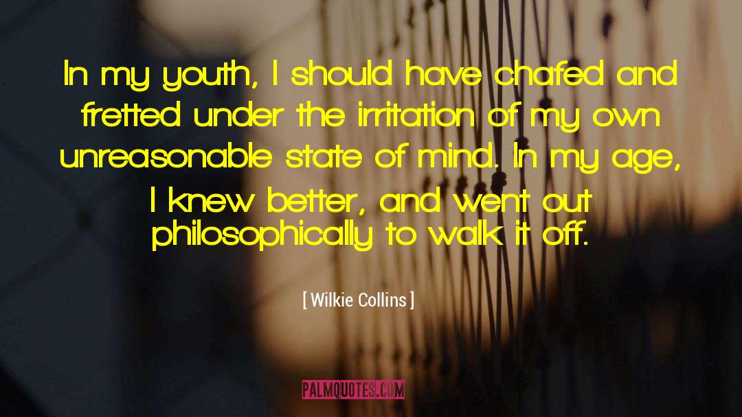 Irritation quotes by Wilkie Collins
