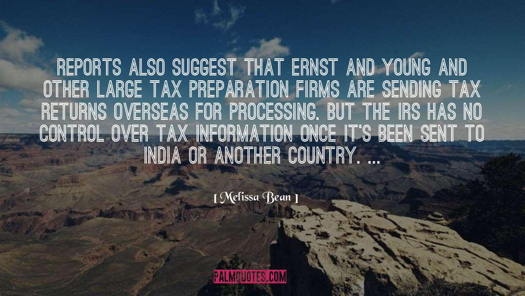 Irs quotes by Melissa Bean