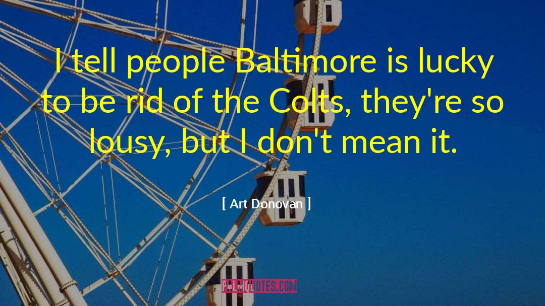 Irsay Colts quotes by Art Donovan