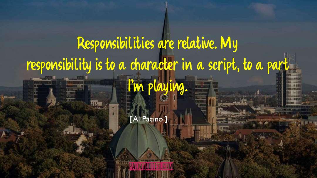 Is Character Important quotes by Al Pacino