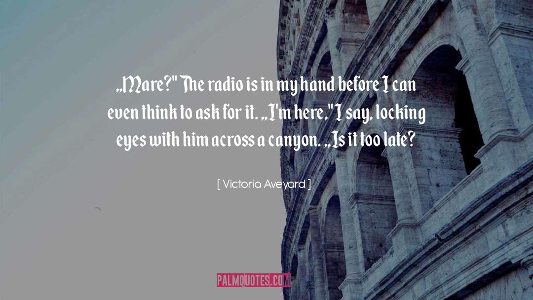 Is It Too Late quotes by Victoria Aveyard