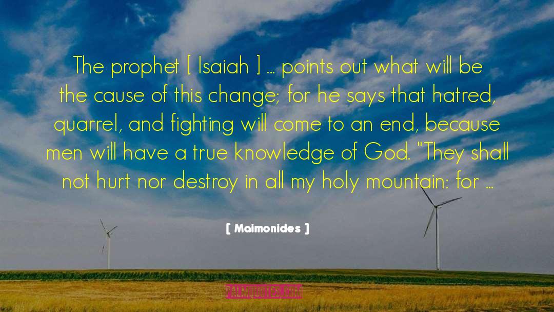 Isa quotes by Maimonides