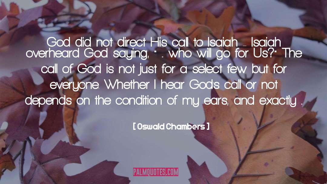 Isaiah quotes by Oswald Chambers