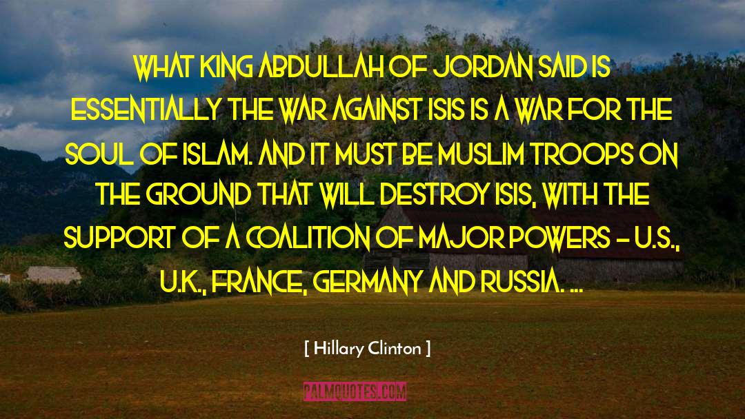 Isis quotes by Hillary Clinton