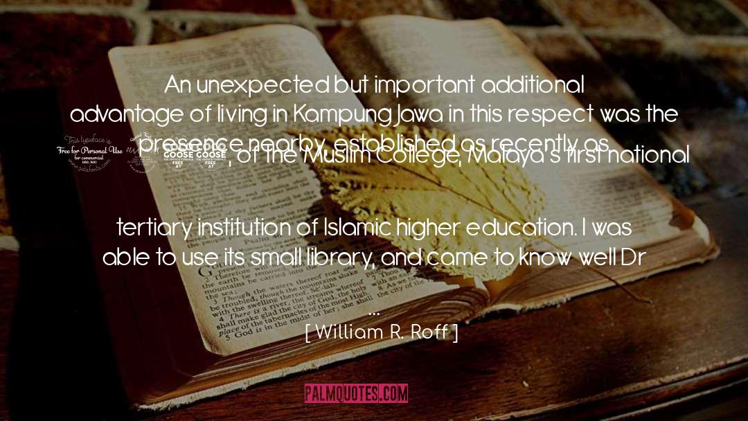 Islamic Education quotes by William R. Roff