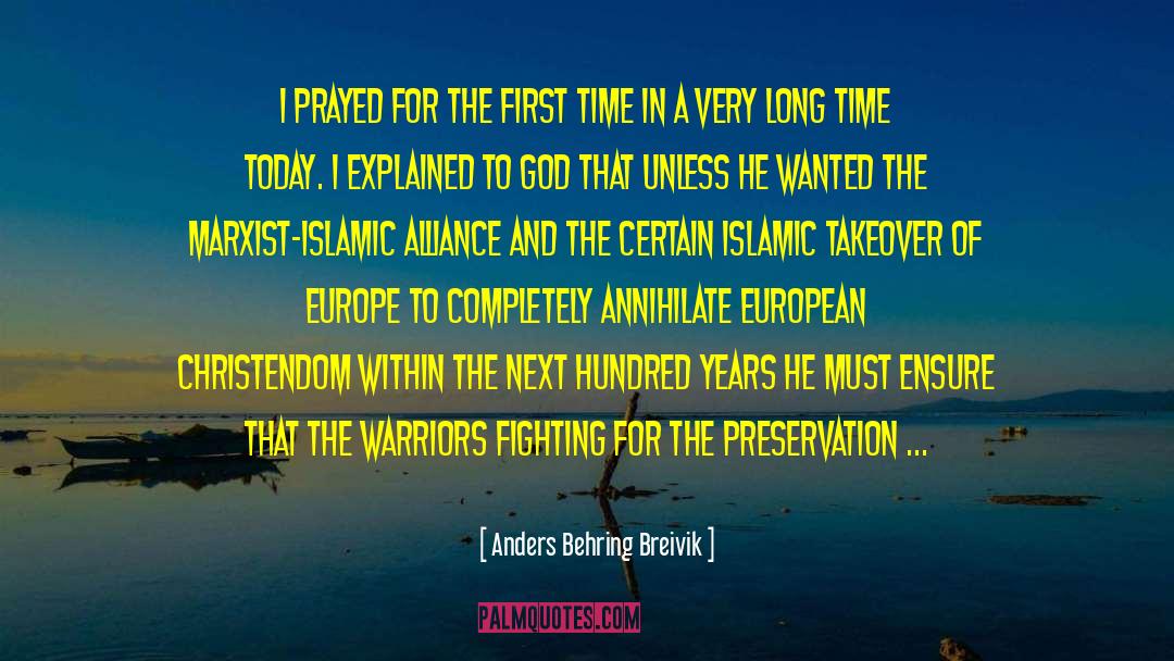 Islamic Lie quotes by Anders Behring Breivik