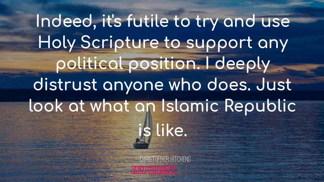 Islamic Republic quotes by Christopher Hitchens