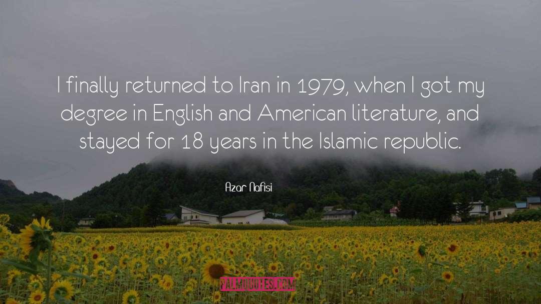 Islamic Republic quotes by Azar Nafisi