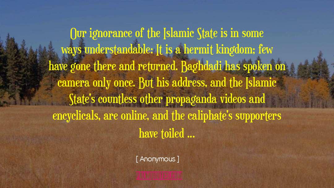 Islamic State quotes by Anonymous