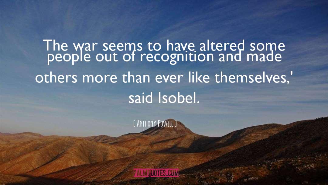 Isobel quotes by Anthony Powell