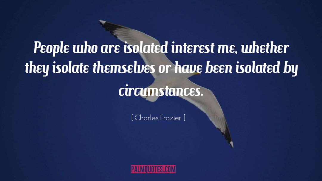 Isolate quotes by Charles Frazier