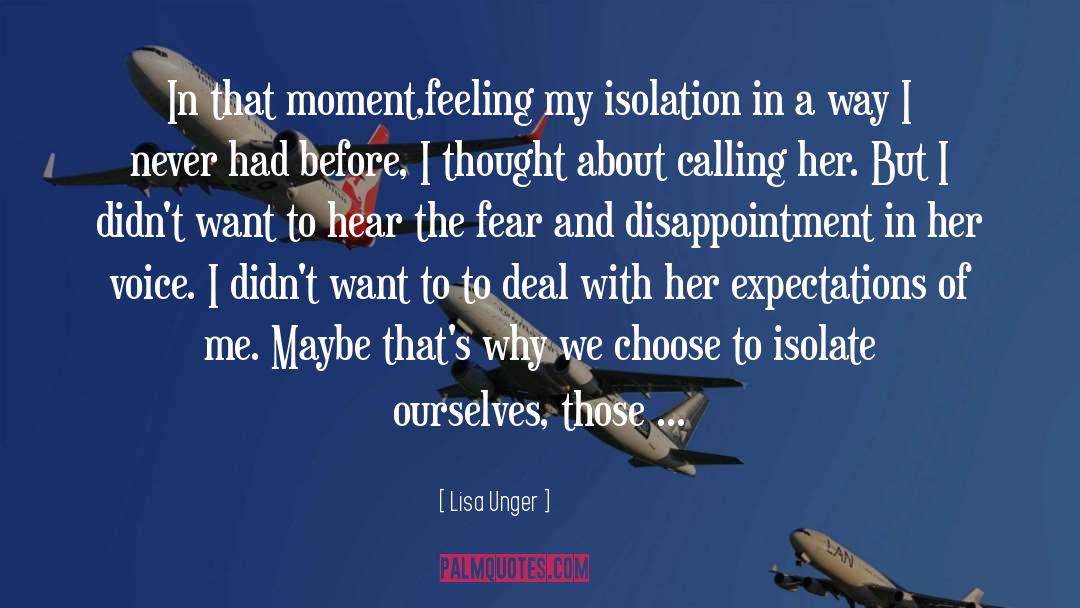 Isolate quotes by Lisa Unger