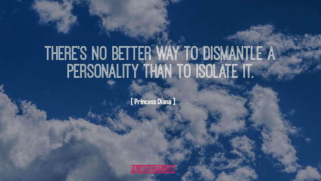 Isolate quotes by Princess Diana