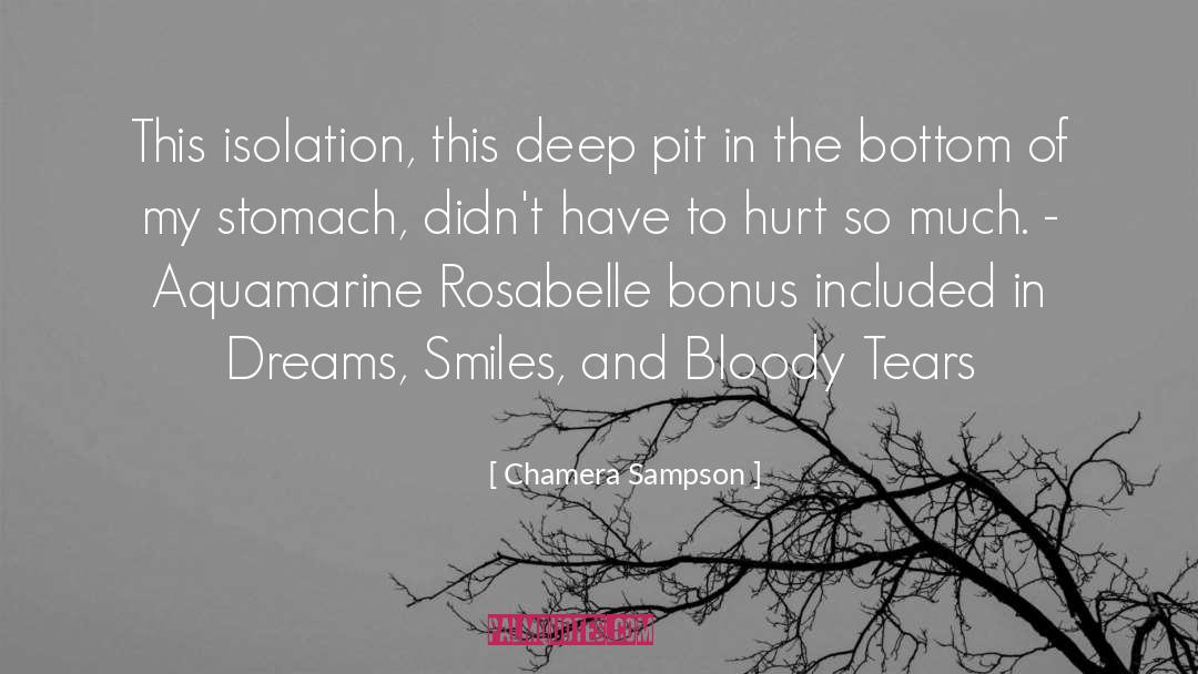 Isolation quotes by Chamera Sampson