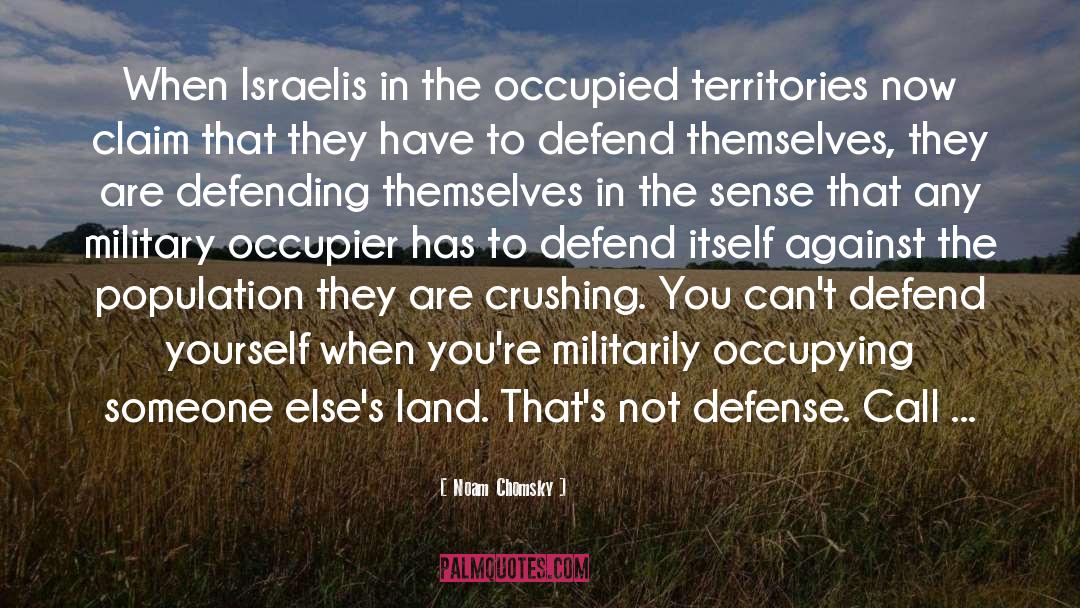 Israeli Occupied Territories quotes by Noam Chomsky