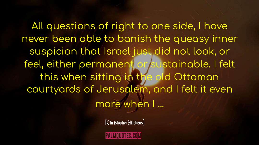 Israeli Palestinian quotes by Christopher Hitchens
