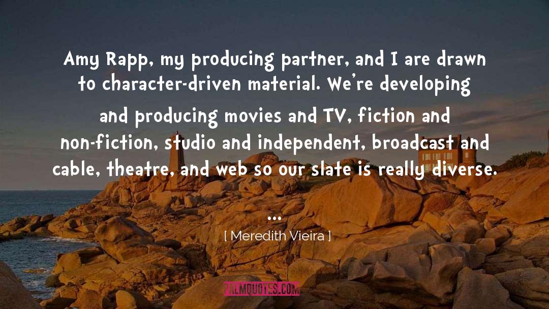 Issue Driven Fiction quotes by Meredith Vieira