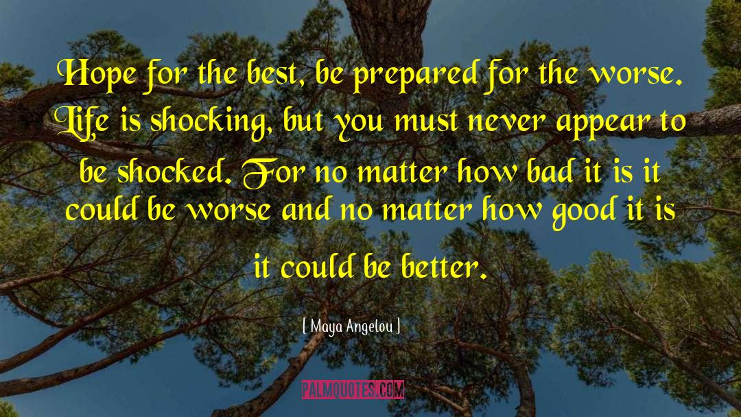It Could Be Better quotes by Maya Angelou