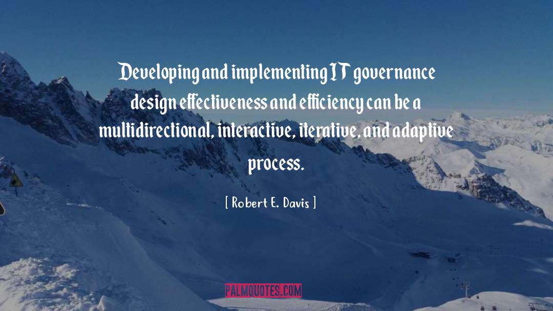 It Governance quotes by Robert E. Davis