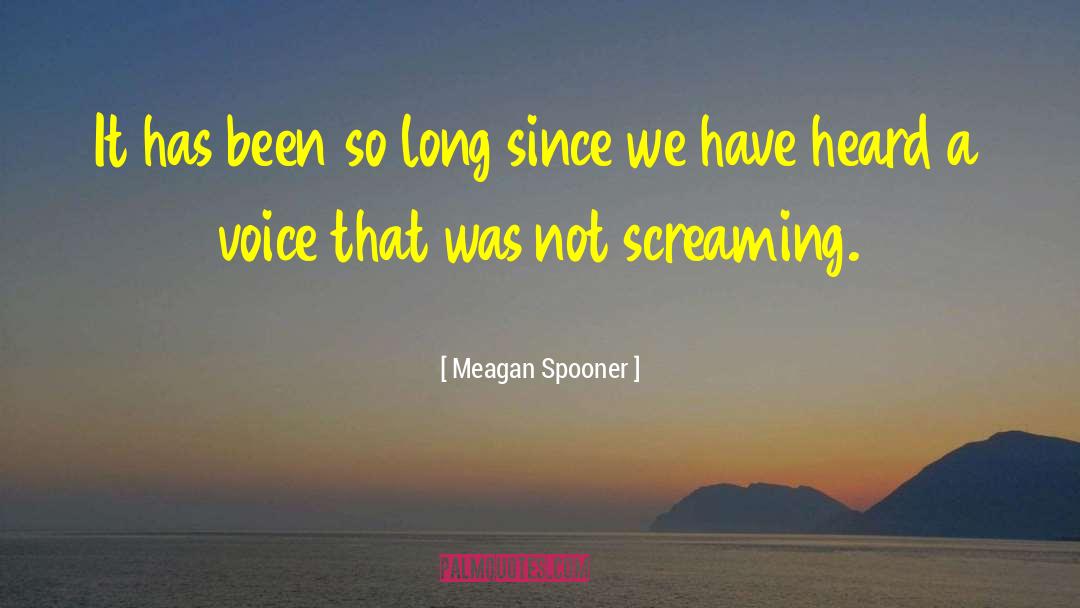 It Has Been So Long quotes by Meagan Spooner
