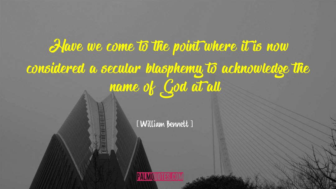 It Is Profound quotes by William Bennett