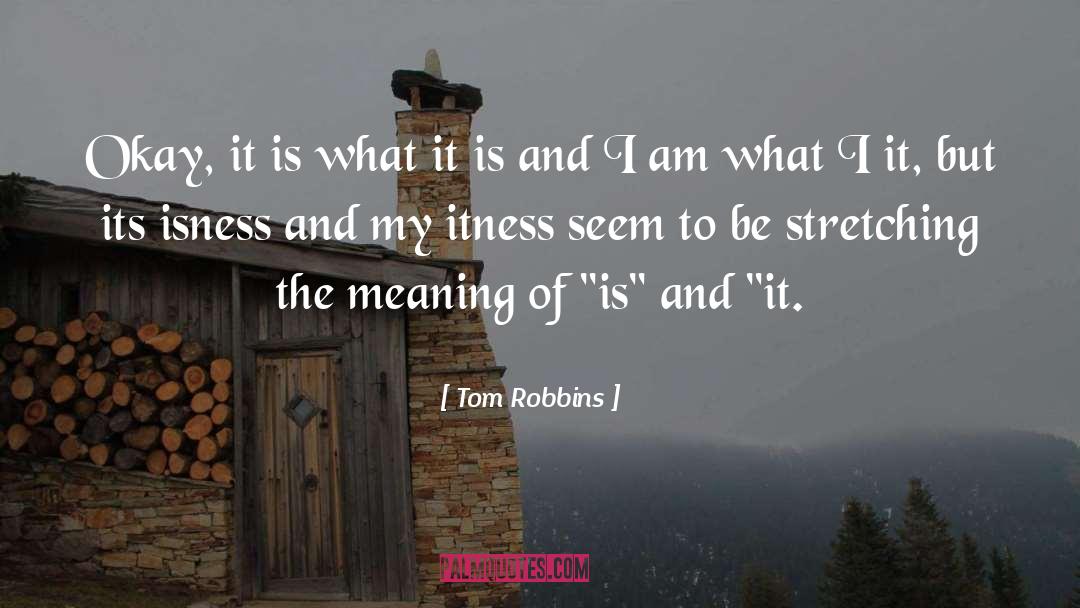 It Is What It Is quotes by Tom Robbins