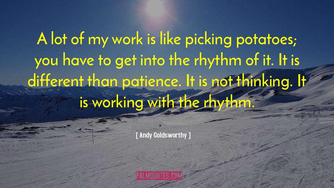 It Is Working quotes by Andy Goldsworthy