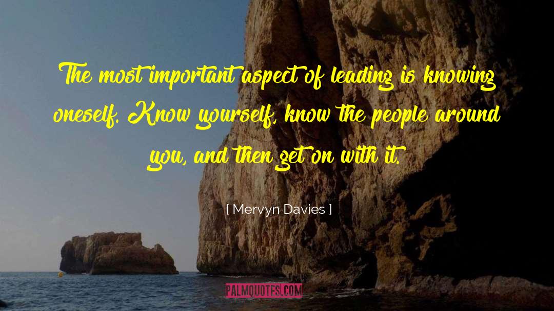 It Leadership quotes by Mervyn Davies